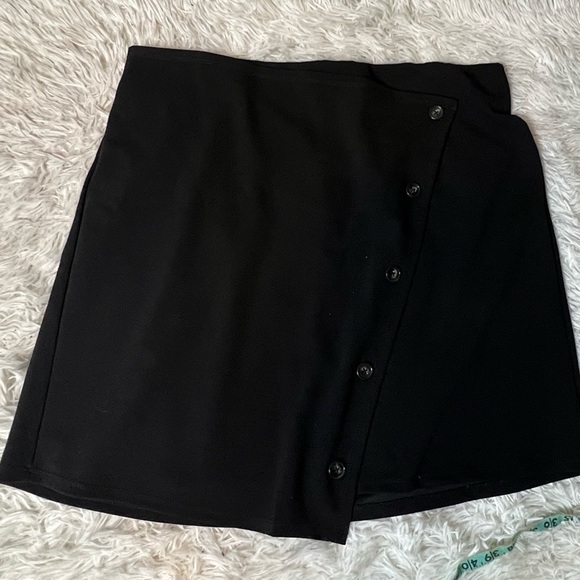 Only Black Polyester Mini Skirt